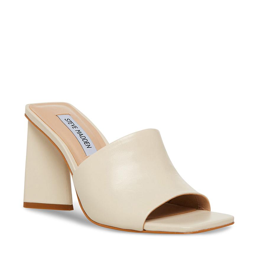 Steve Madden RONNIE Női Mule Cipő Bone | 379YXFBOA