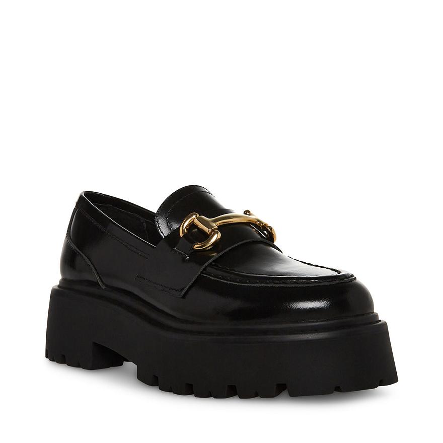 Steve Madden ROUX Női Loafer Cipő Fekete | 582OULBHN