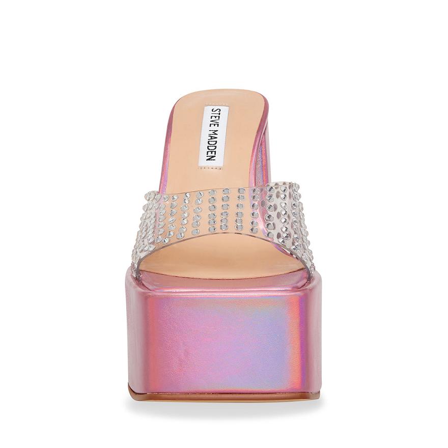 Steve Madden RUBY Női Mule Cipő Iridescent | 014NHUMGB