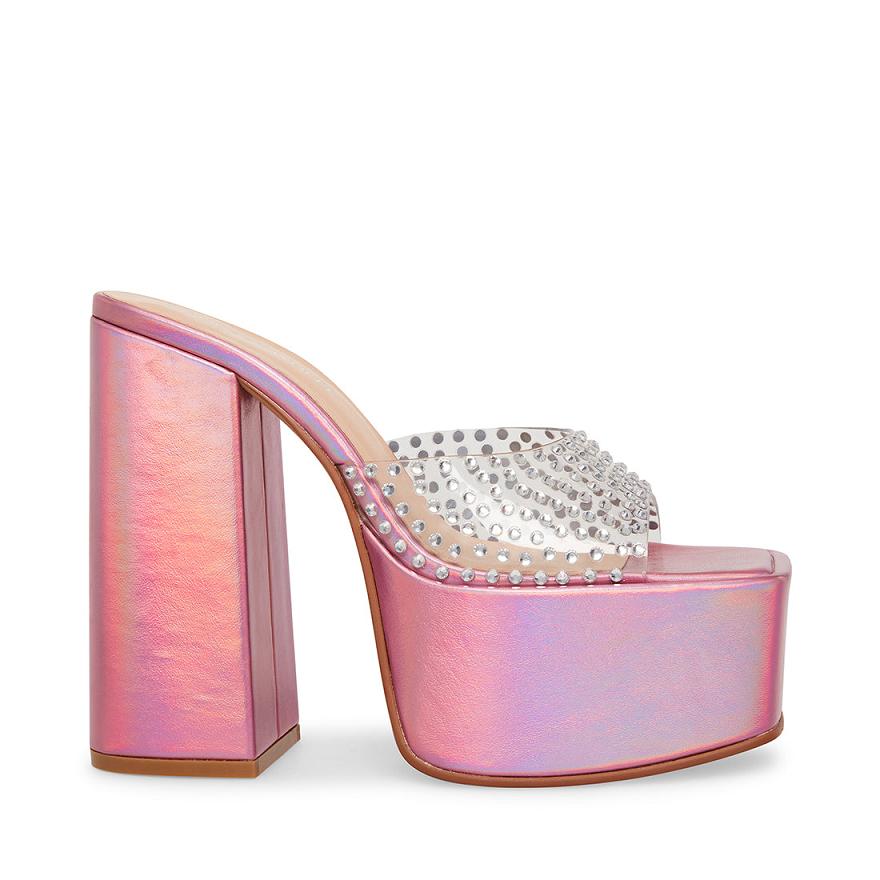 Steve Madden RUBY Női Mule Cipő Iridescent | 014NHUMGB