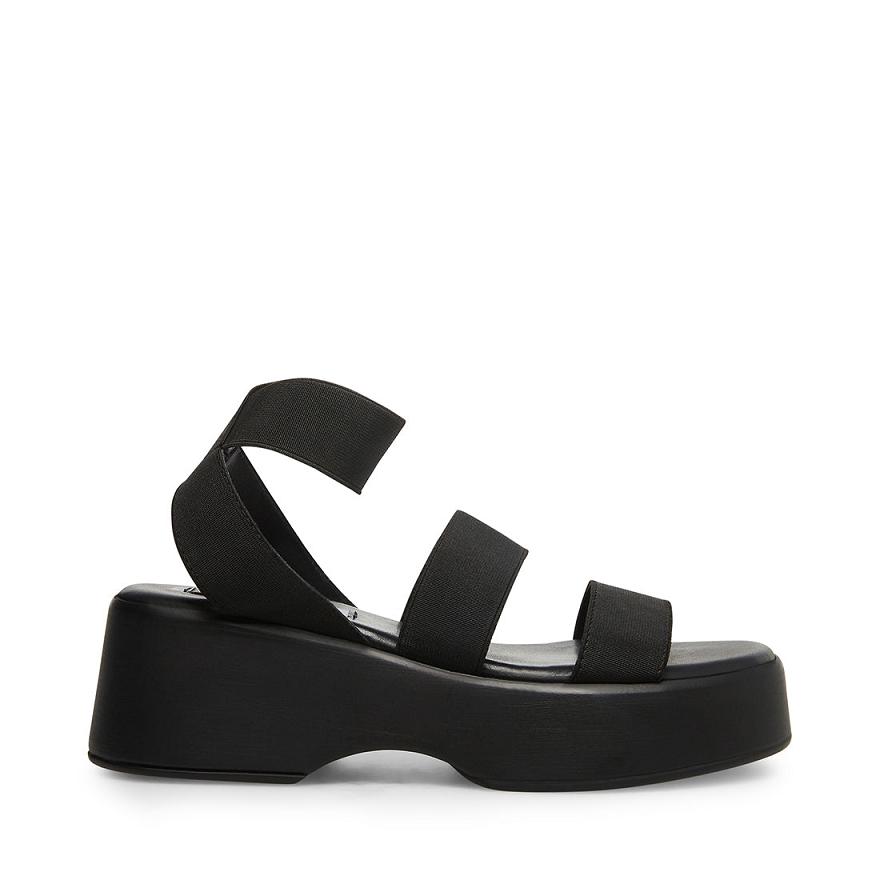 Steve Madden SASHES Női Platform Cipő Fekete | 149NMRWFC