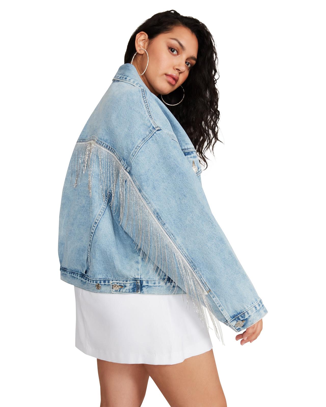 Steve Madden SIENNA JACKET Női Kabát Denim | 210UMWEDV