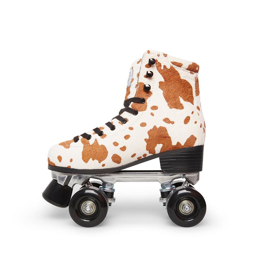 Steve Madden SK8R COW PRINT Sneakers Női Sneaker Barna Barna | 675DVMOCA