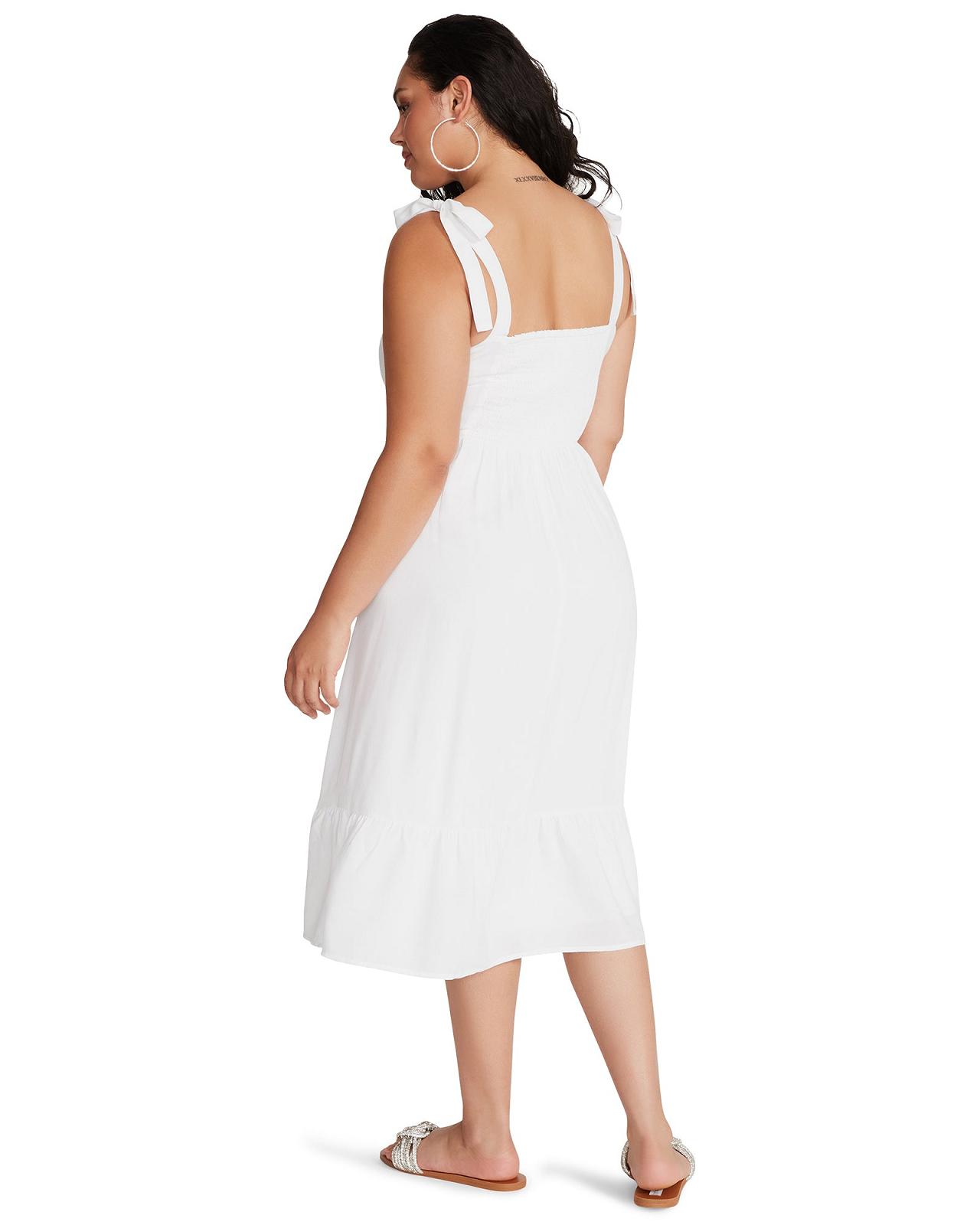 Steve Madden SOPHIA-DRESS Női Ruha Fehér | 265HUJCDZ