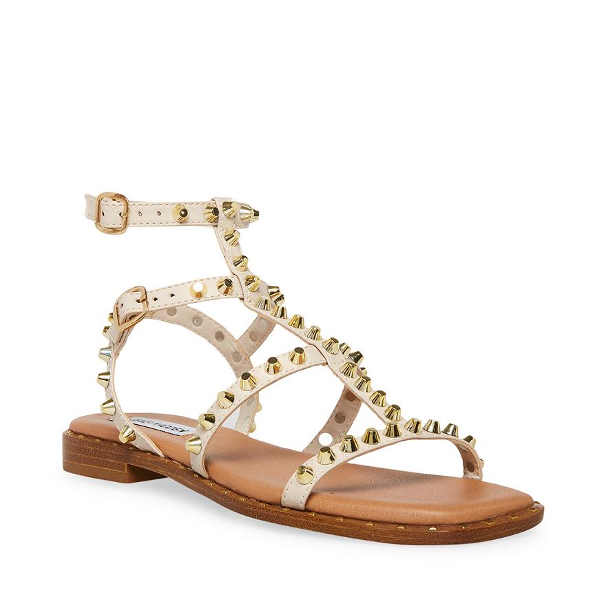 Steve Madden SUNNIE Női Szandál Bone | 619GADPNU