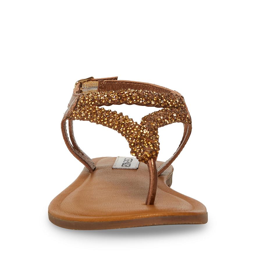 Steve Madden SYDNEY-R Női Szandál Bronze | 462NELFAW