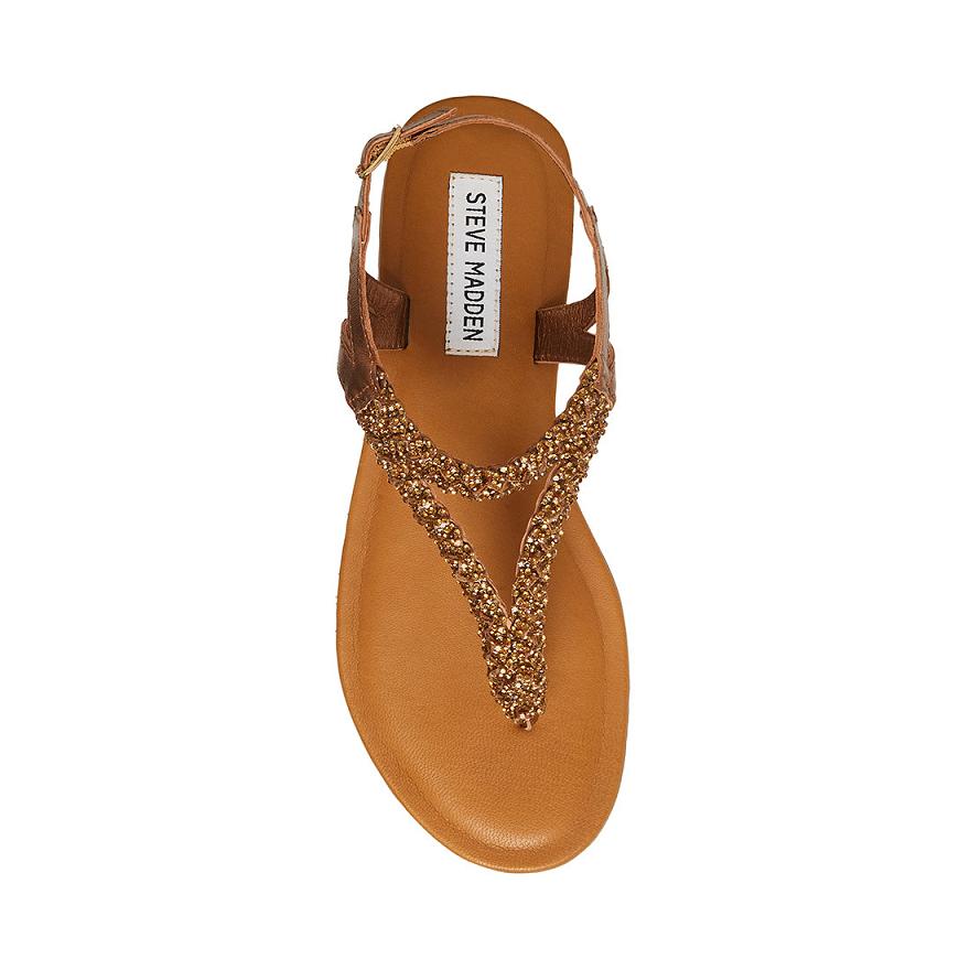 Steve Madden SYDNEY-R Női Szandál Bronze | 462NELFAW