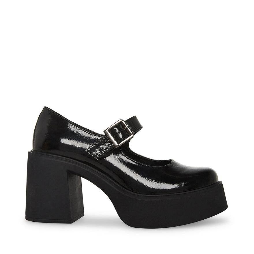 Steve Madden TRISH Mary Jane Női Loafer Cipő Fekete | 897LRNAPY