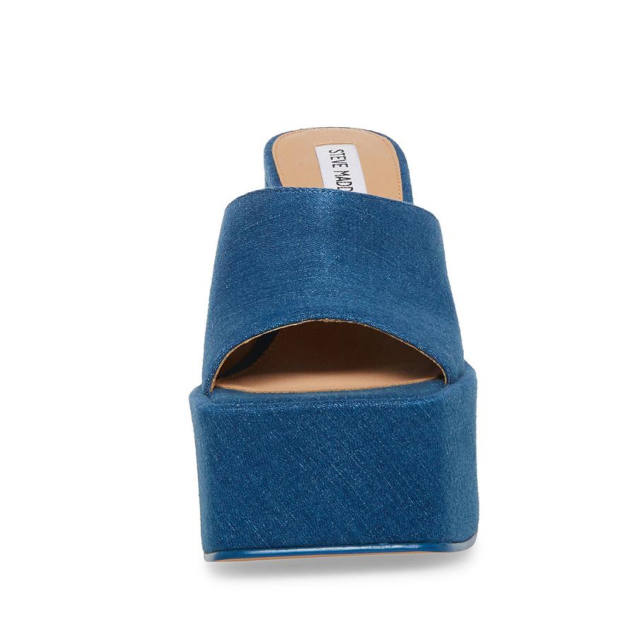 Steve Madden TRIXIE Női Mule Cipő Denim | 169MDGUTI