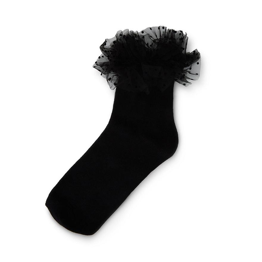 Steve Madden TULLE TUTU SOCKS Női Zokni Fekete | 671LBQMKY