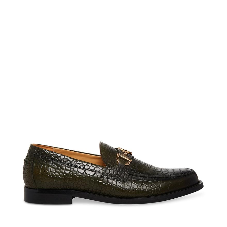 Steve Madden WALLACE Férfi Loafer Cipő Zöld | 367LWZNIC