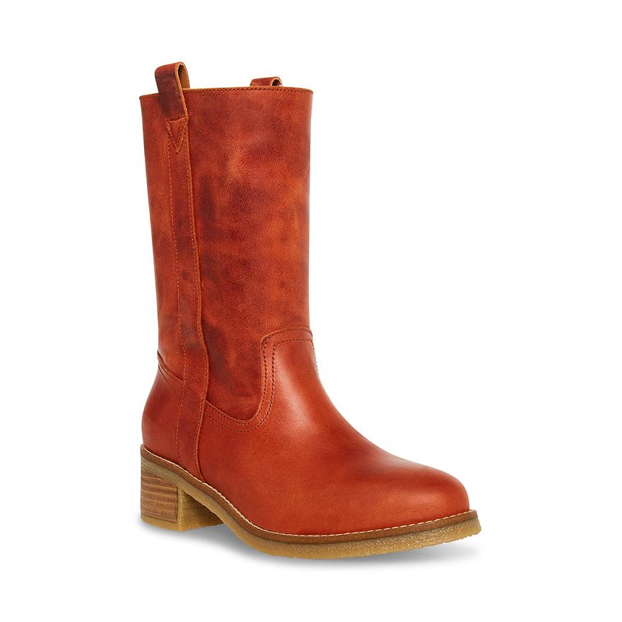 Steve Madden WINNY Női Csizma Rust | 836FZKLTP