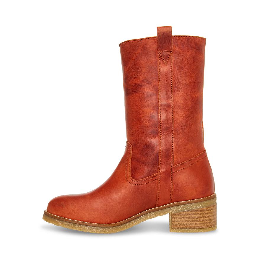 Steve Madden WINNY Női Csizma Rust | 836FZKLTP