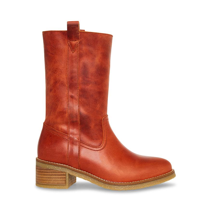 Steve Madden WINNY Női Csizma Rust | 836FZKLTP