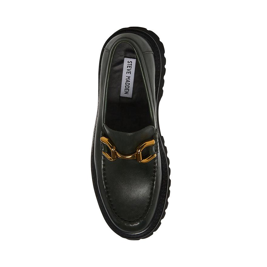 Steve Madden ZYLO Férfi Loafer Cipő Zöld | 912HCUVXN