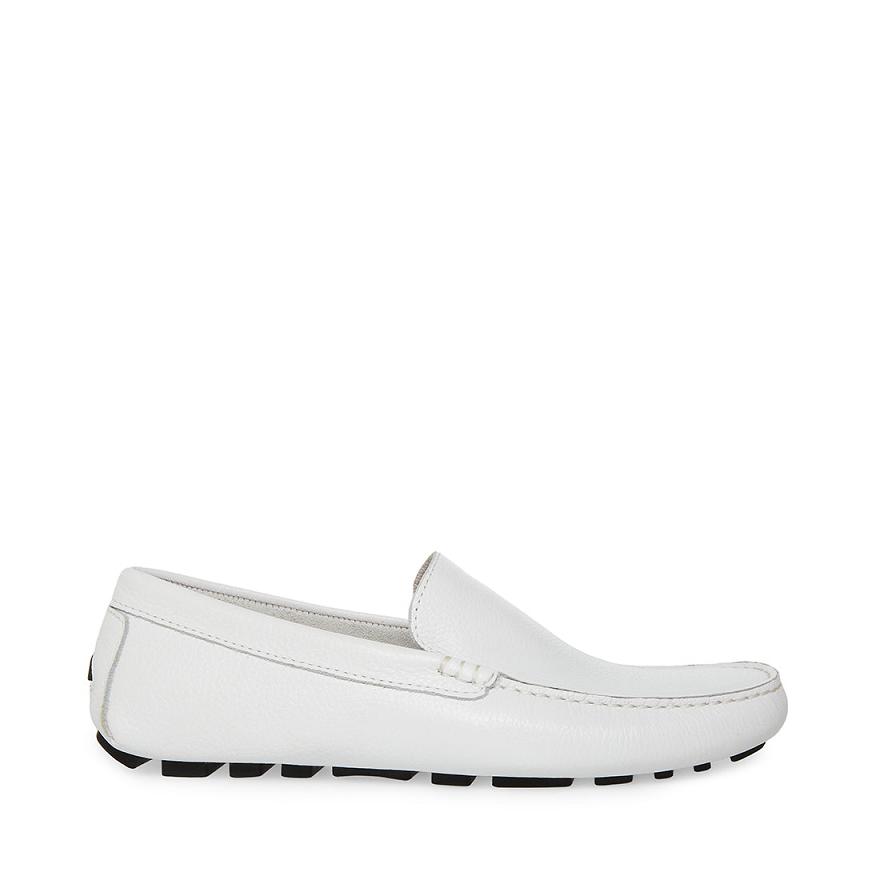 Steve Madden BERGAMO Férfi Loafer Cipő Fehér | 473YKCZNP