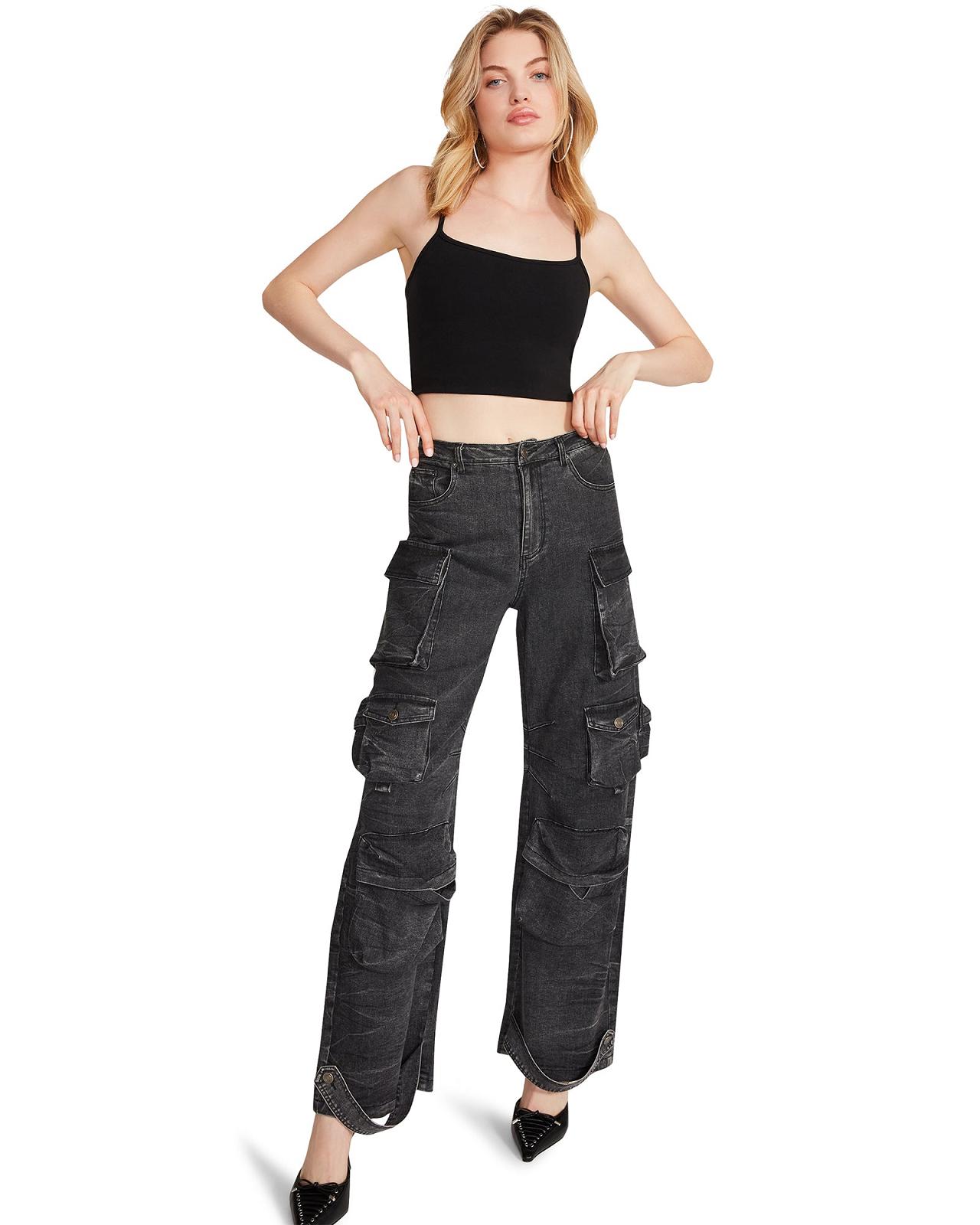 Steve Madden BRODY PANT Női Alsók Fekete | 014NWCEBL