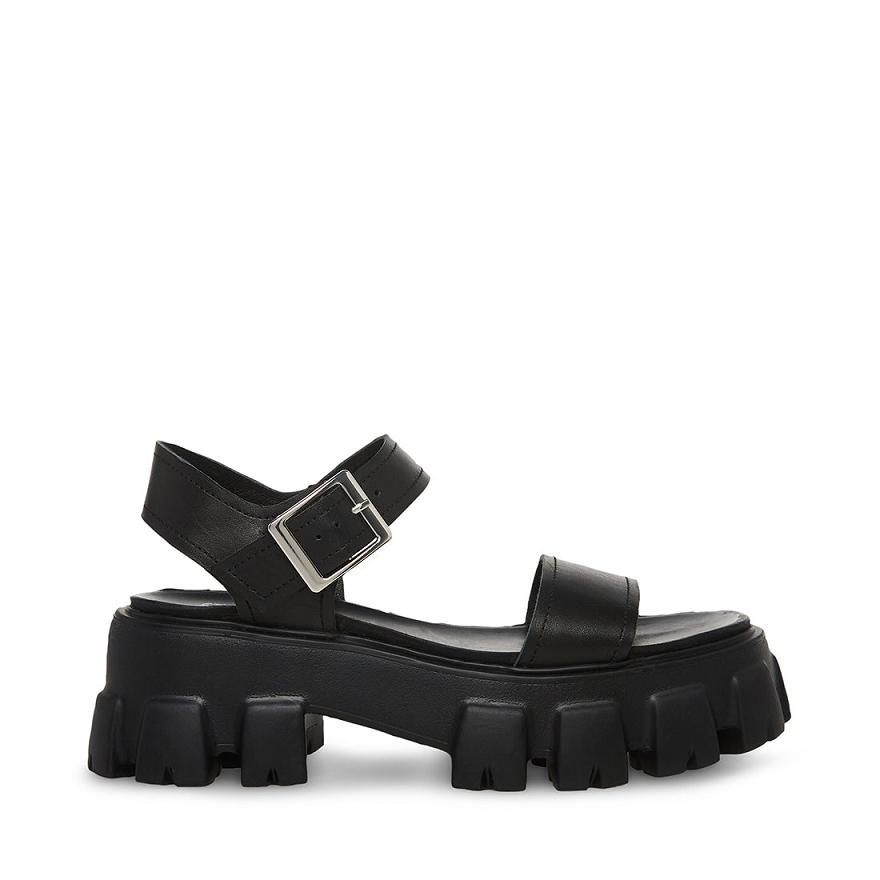 Steve Madden ELLIE Női Szandál Fekete | 074VULFTY