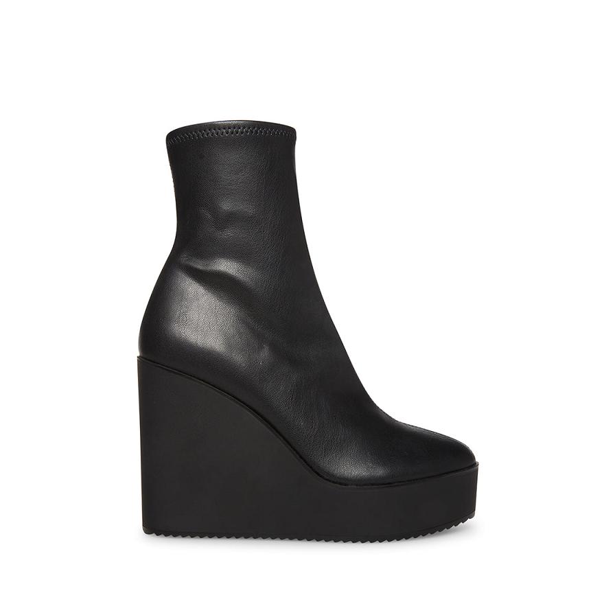 Steve Madden JASSY Női Platform Cipő Fekete | 416ULYQDH