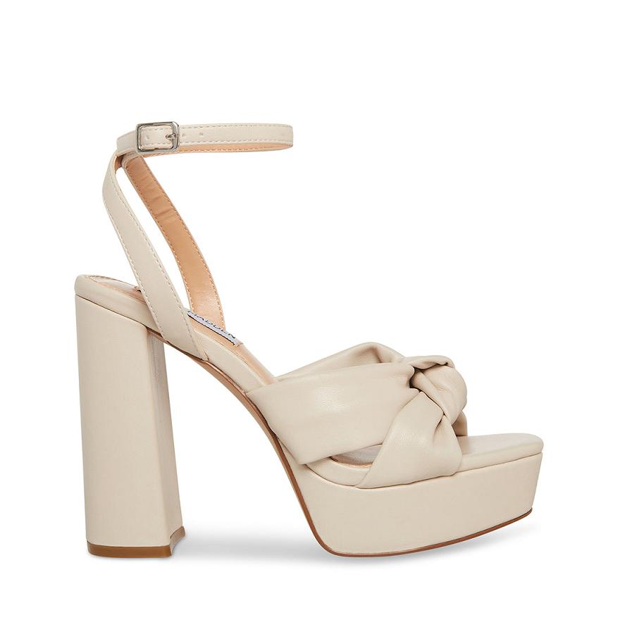 Steve Madden LALA Női Platform Cipő Bone | 507VREUCY