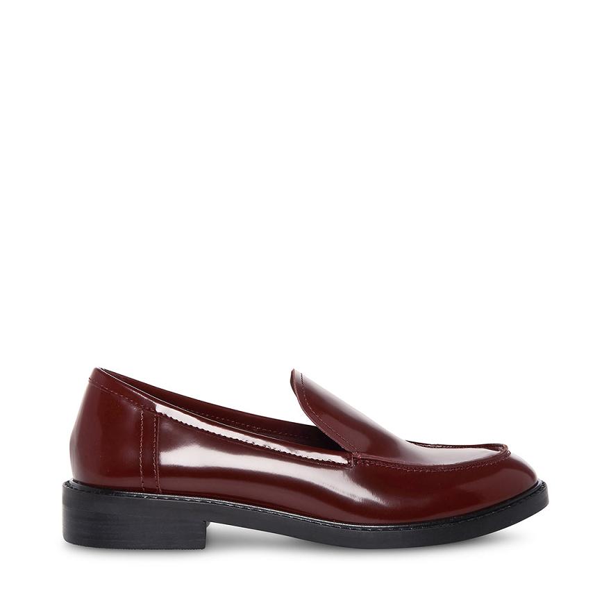 Steve Madden LARUSSO Női Loafer Cipő Bordó | 731BZOJFU