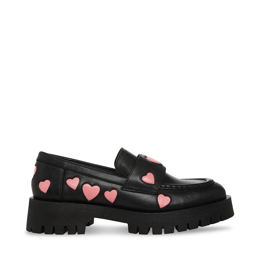 Steve Madden LAWRENCE-H Női Loafer Cipő Fekete | 896YALOKU