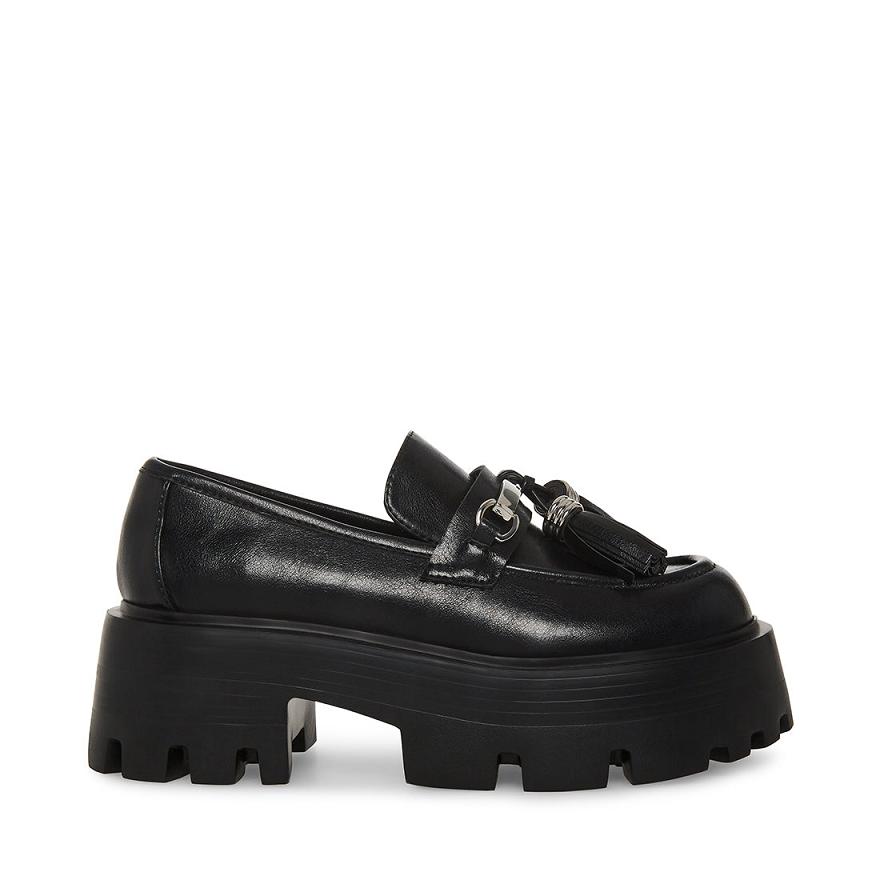 Steve Madden MAJOR Női Loafer Cipő Fekete | 218KFVPNW