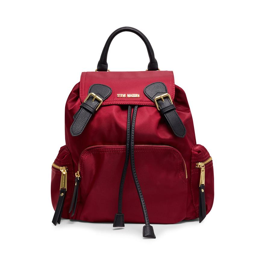 Steve Madden NYLON BACKPACK Női Hátizsák Piros | 352MWZDJX