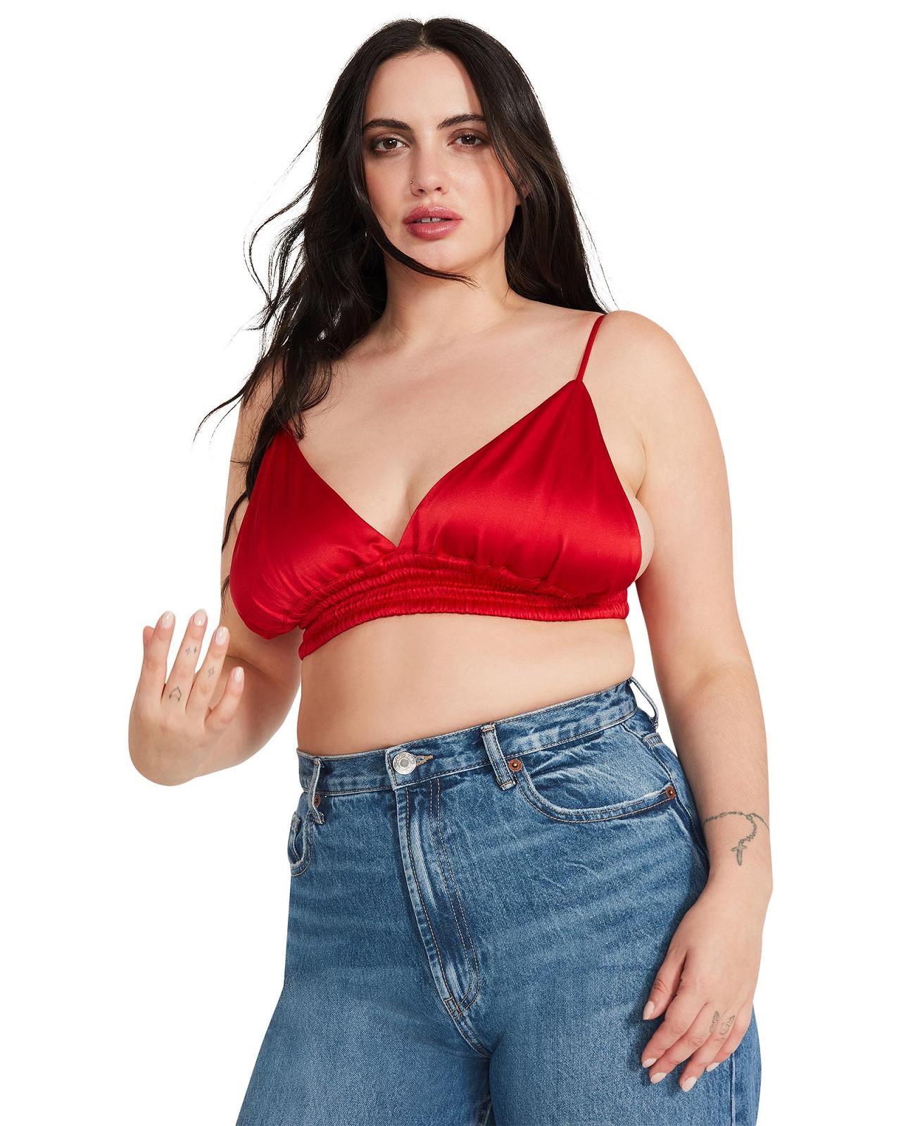 Steve Madden PEPPER BRA TOP Női Felsők Piros | 048IECASX