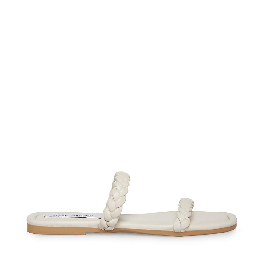 Steve Madden RAYAN Női Papucs Bone | 951WMXUQS