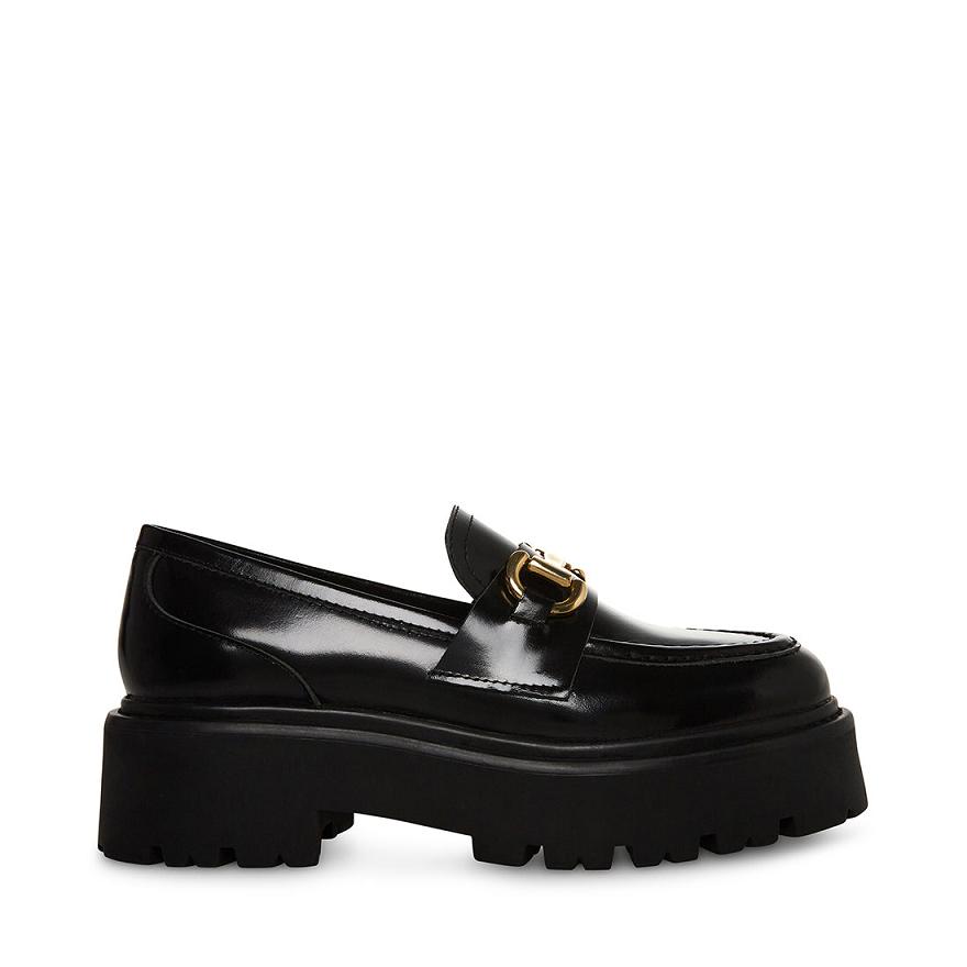 Steve Madden ROUX Női Loafer Cipő Fekete | 435SDCUOI