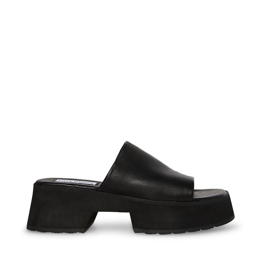 Steve Madden SAMMIE Női Papucs Fekete | 057ILEUPB