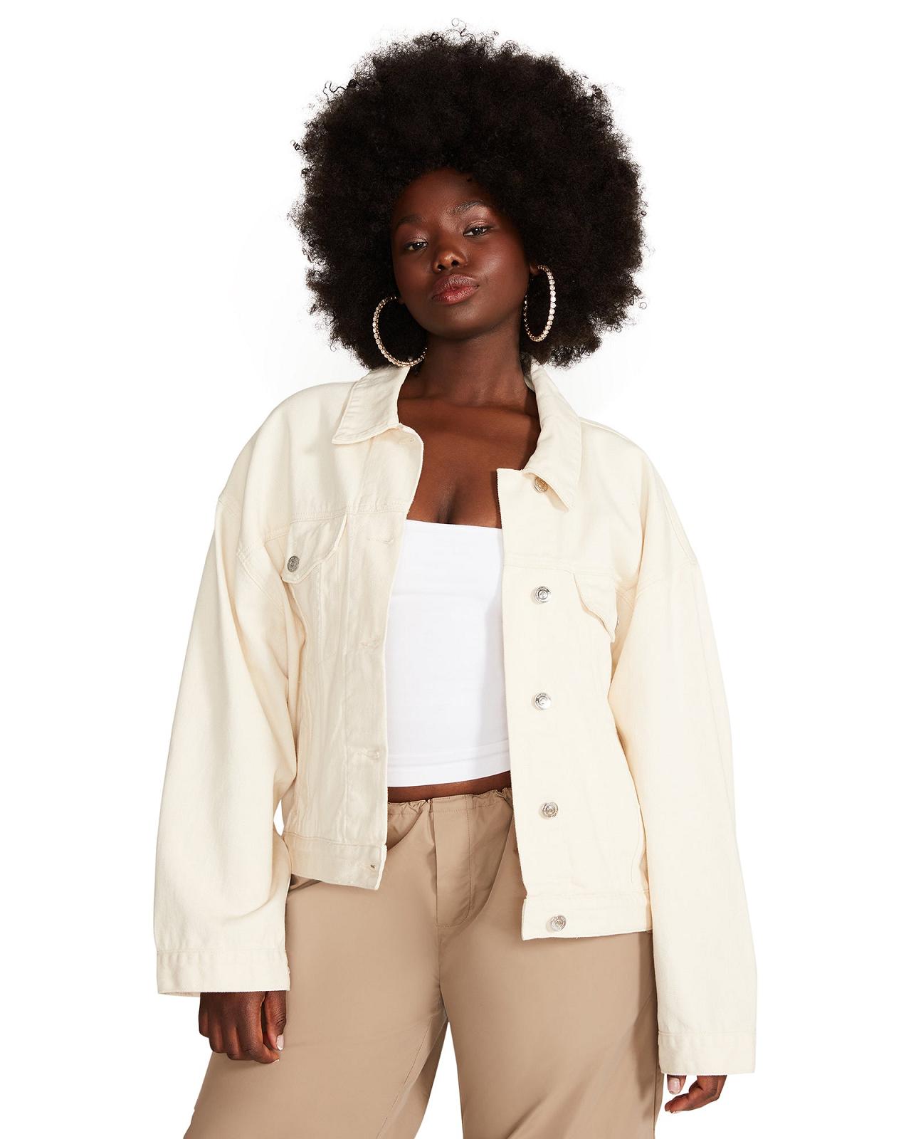 Steve Madden SIENNA JACKET Női Kabát Krém | 089NHXDPK