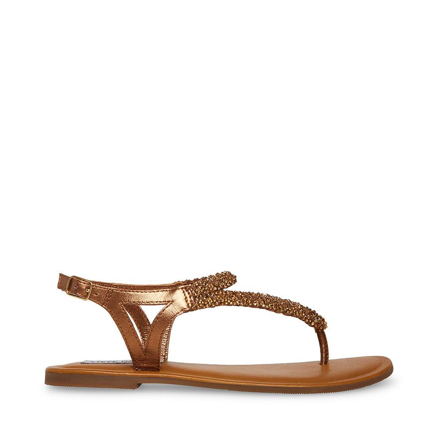 Steve Madden SYDNEY-R Női Szandál Bronze | 462NELFAW