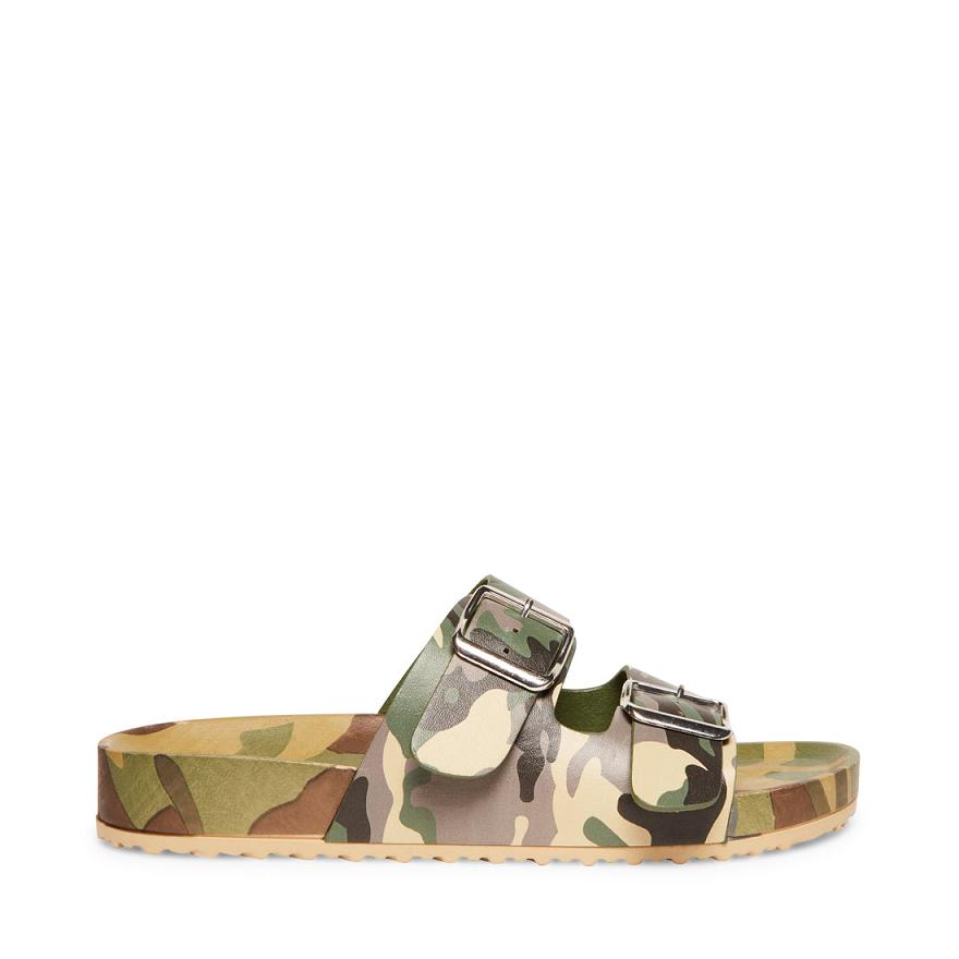 Steve Madden TEDDY-T Női Szandál Camo | 301BTPWYN