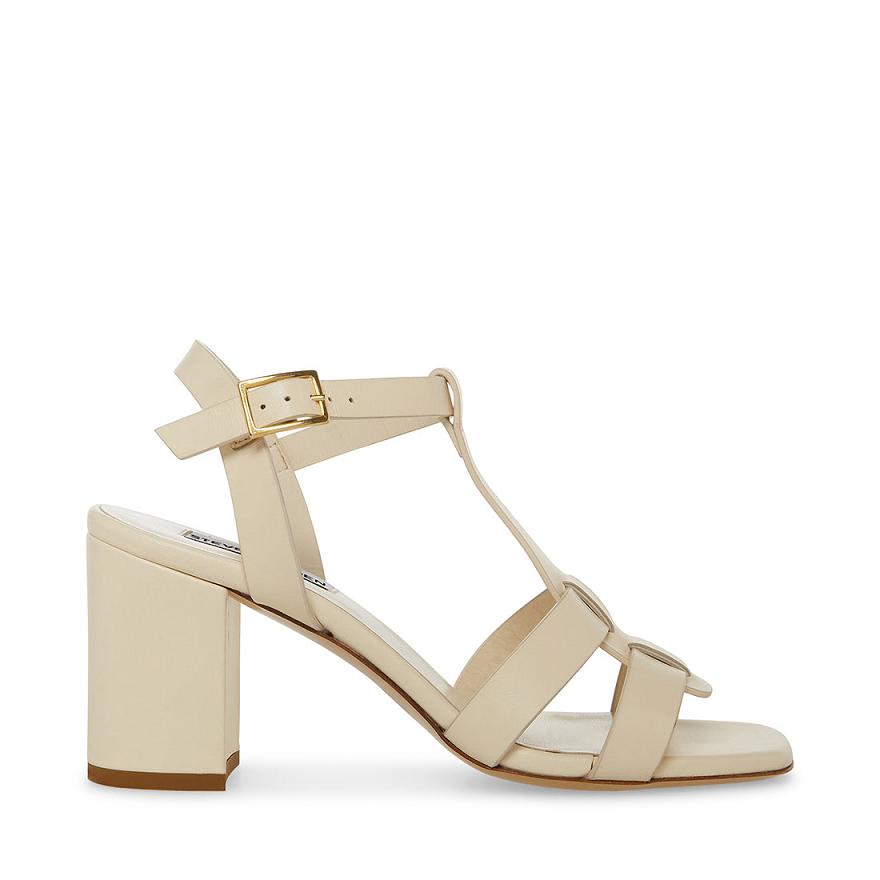 Steve Madden WAVERLY Női Magassarkú Bone | 609PVDKFM